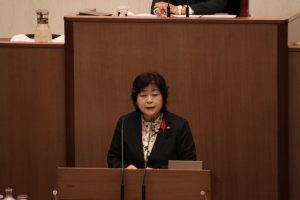 金子まさえ県議が初の一般質問