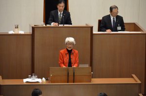 前原県議、初の一般質問②