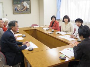 教職員の長時間労働是正で教育長と懇談　