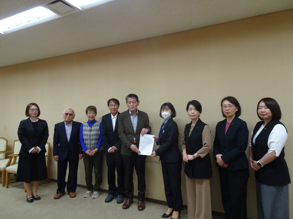 国民健康保険税引き下げのためにー県社保恊が申し入れ